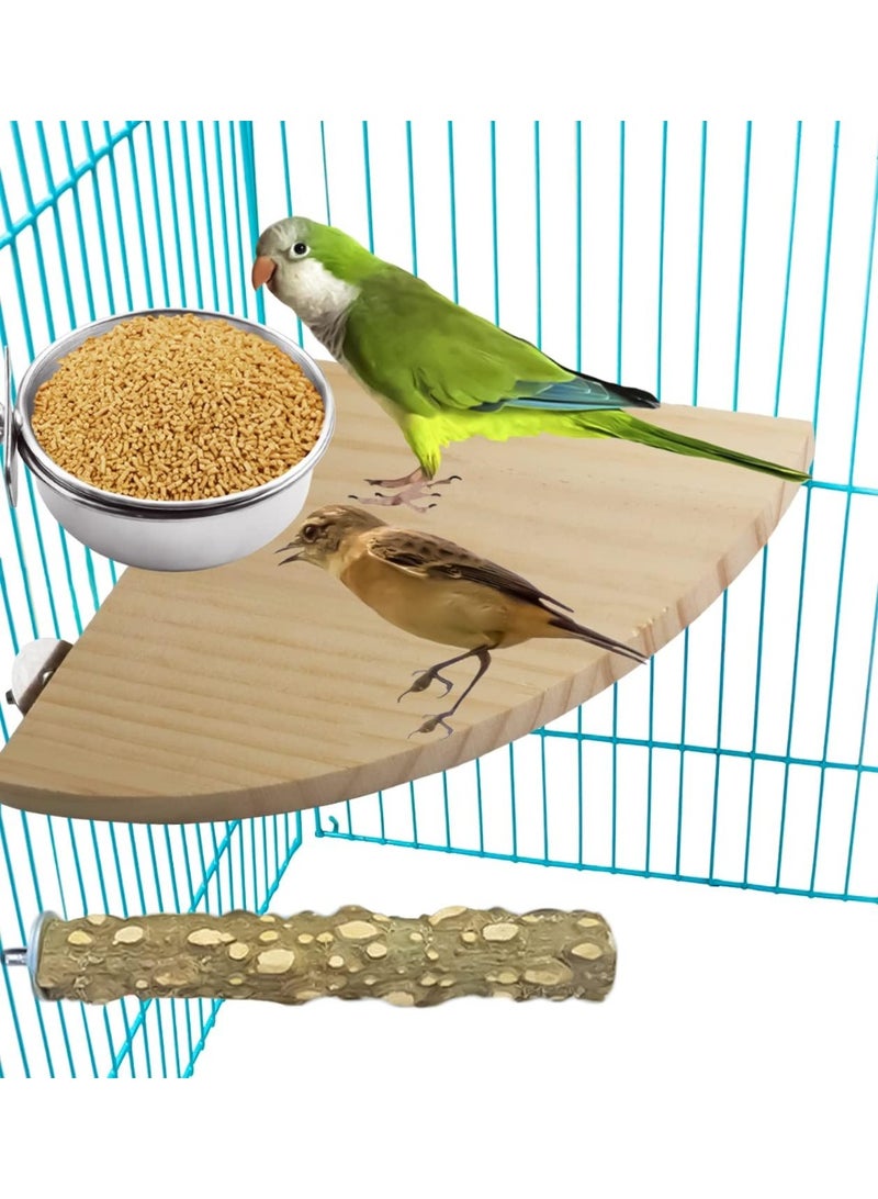 3 Pieces Stainless Steel Bird Feeding Dish Cups, Bird Feeder Parrot Food Water Bowls with Clamp, Pet Cage Cups Holder for Bird Parrot Cockatiel Conure Budgies Parakeet Small Animal - Image 3